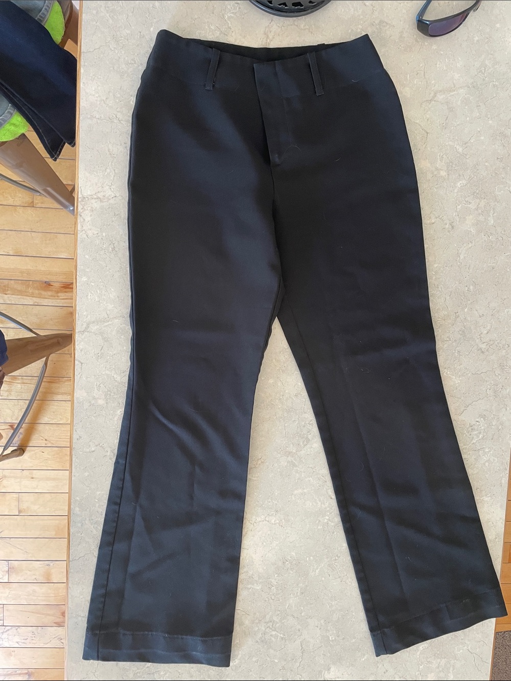 A. Byer Black Straight-Leg Dress Pants